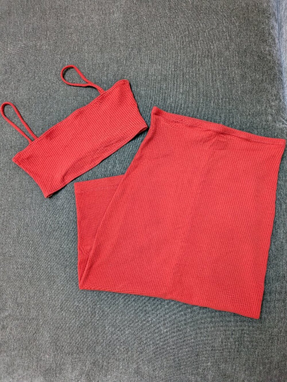 Reformation 2 piece skirt and crop top